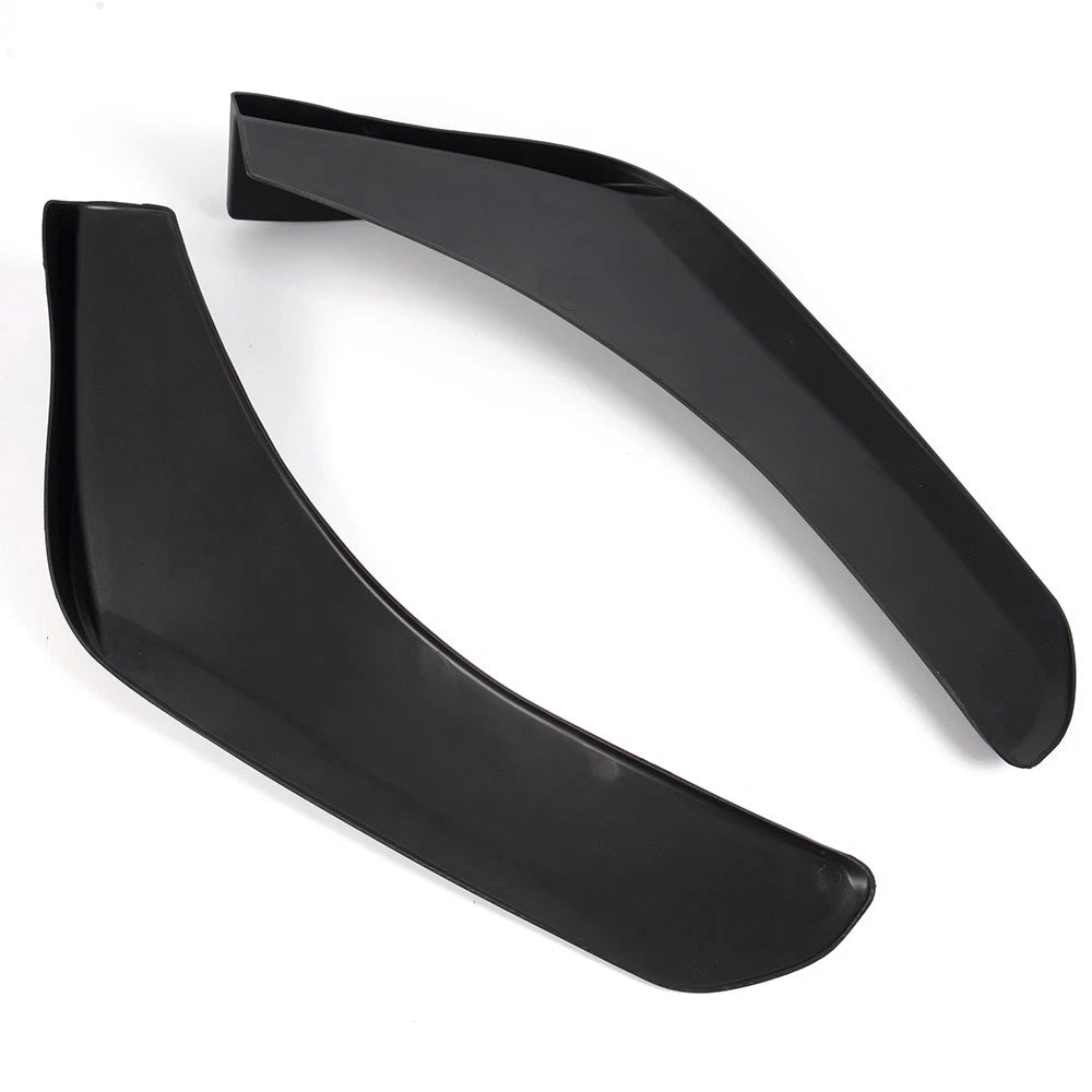 2X Front Rear Bumper Lip Splitters for Universal Vehicles J-02ESW0004ABK