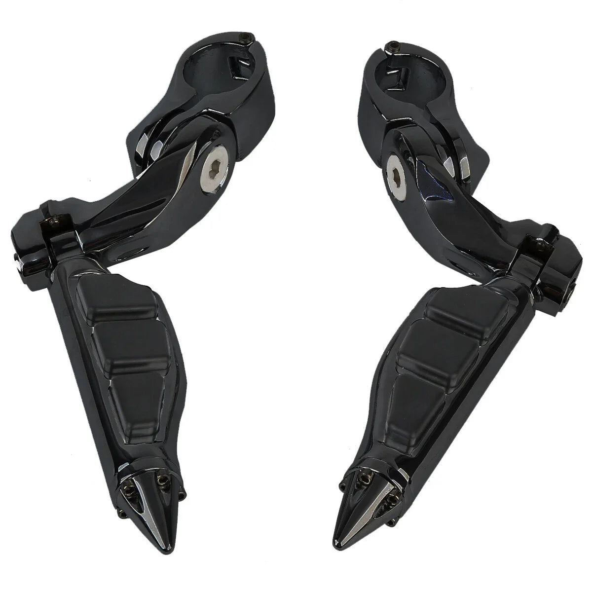 1.25'' Highway Footpegs for Harley Touring Dyna Softail (Fit 2010–2023)