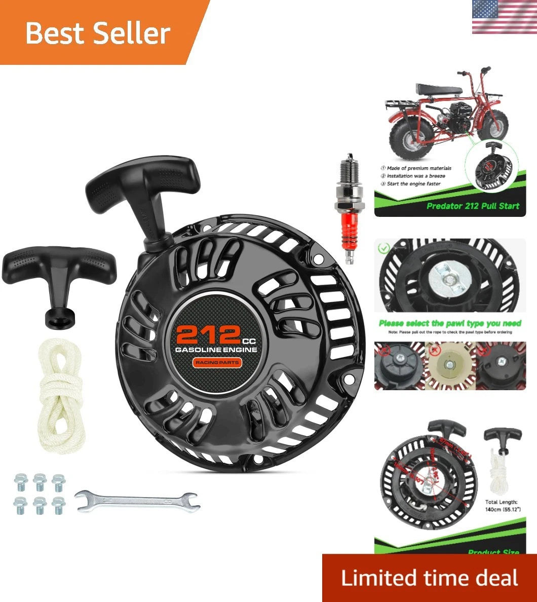 Recoil Starter for Predator 212cc 196cc Mini Bikes & Go Karts (No Year)