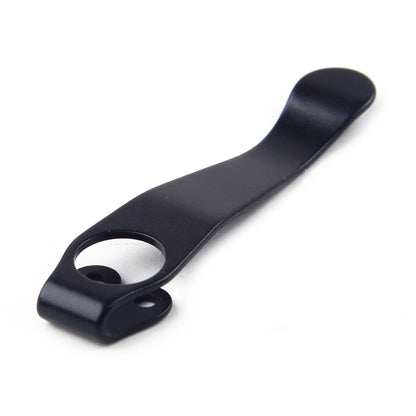 Black Titanium Deep Carry Pocket Clip for Spyderco Para 2, 3, Yojimbo