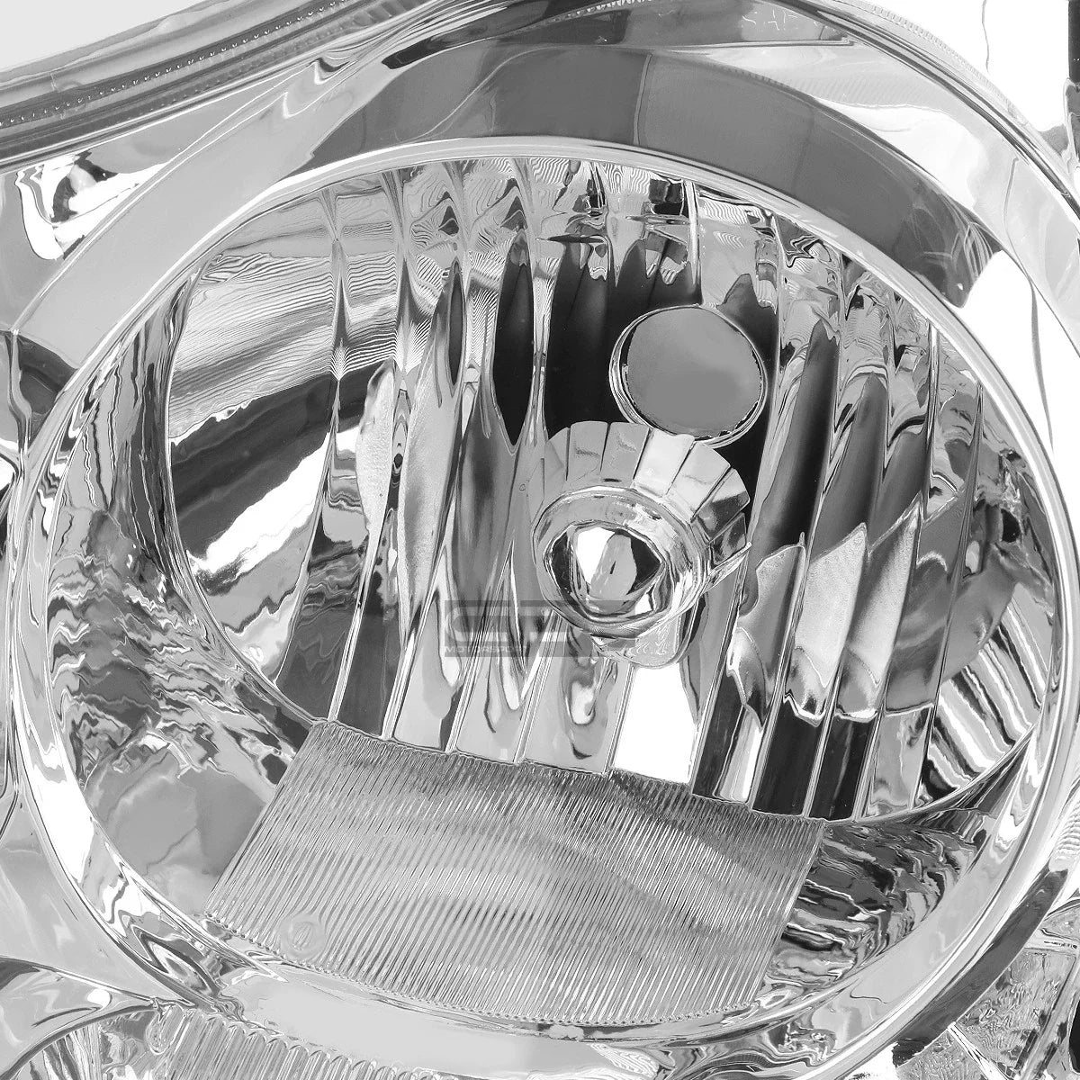Pair of Chrome Housing Amber Side Headlights for Toyota Corolla (2003–2008)