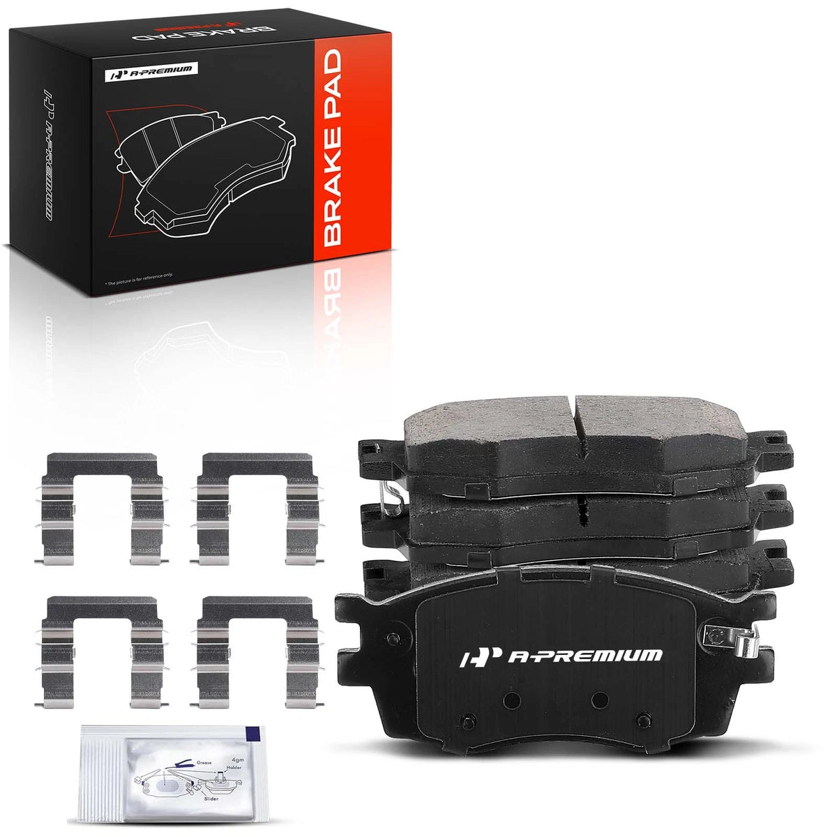 Set of 4 Front Ceramic Brake Pads for Hyundai Accent Kia Rio (2006–2011) 0856746, 171156, BC1156, P-1156