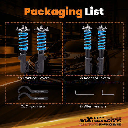 Full Coilovers 24 Way Damper Suspension Kit for Toyota Camry (1992–2001)