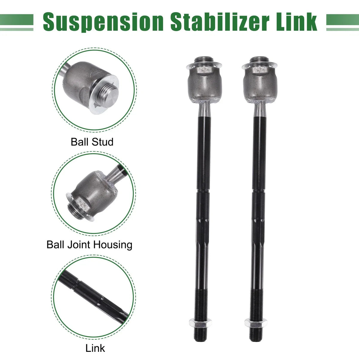 8pcs Front Suspension Kit Tie Rod End for Cadillac Escalade (2002–2023) No. ES800223/K6541