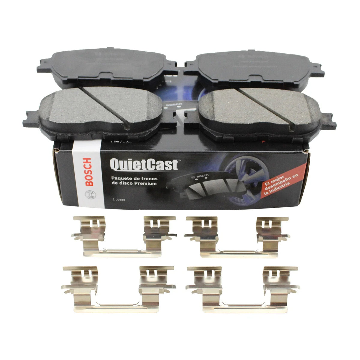 Bosch QuietCast Front Ceramic Brake Pads & Hardware for Lexus IS250 (2006–2013) & Toyota Camry (2007–2011)