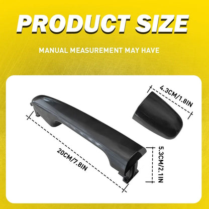Rear Right Black Exterior Door Handle for Toyota Venza (2009–2015)