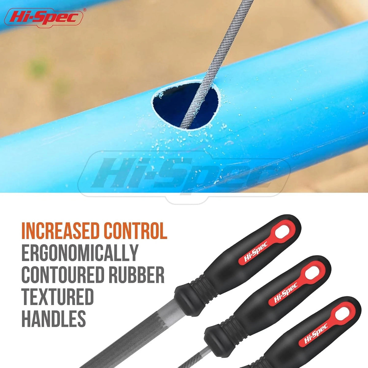 3pc Metal Hand File Tool Set for Automotive Use