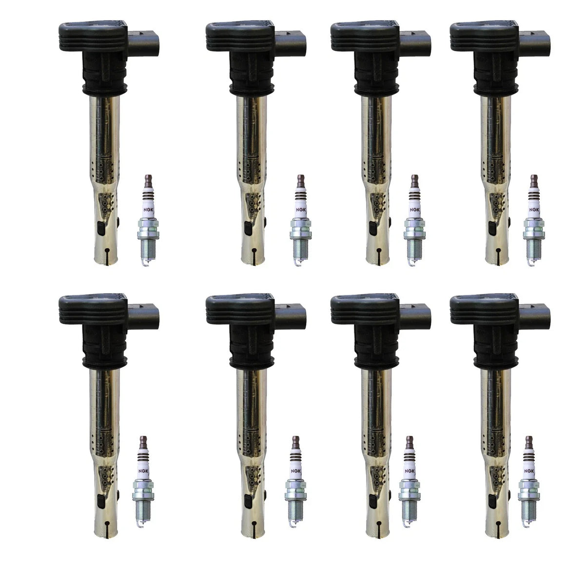 Set of 8 Ignition Coils & NGK Iridium Spark Plugs for Audi RS5 (2013–2015)