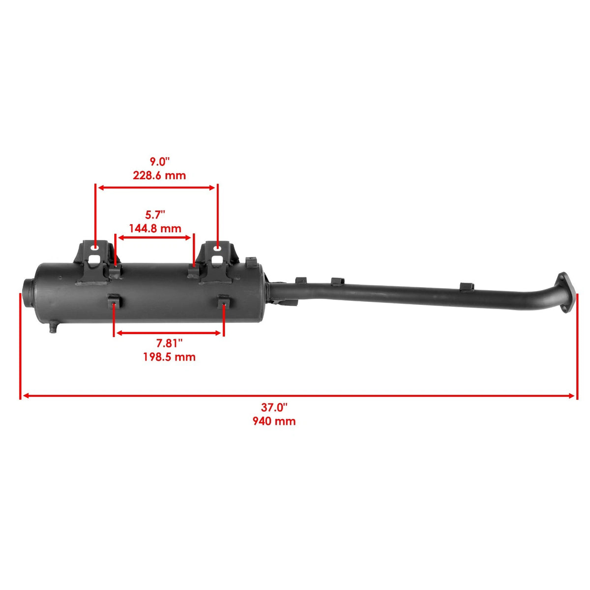 Exhaust Muffler for Kawasaki Brute Force 650 KVF650 (2006–2013) MF111-HHR