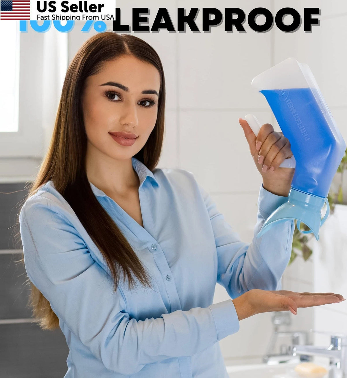 Female Urinal Spill Proof 32 oz for Women (1 Pack)