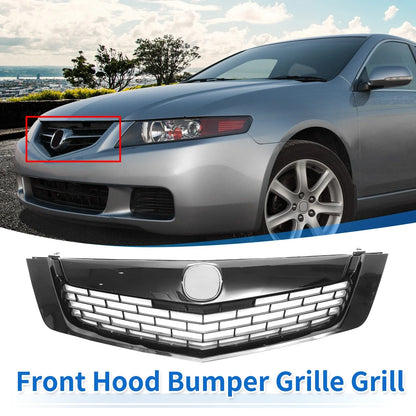 Front Upper Bumper Grille for Acura TSX (2009) - Black