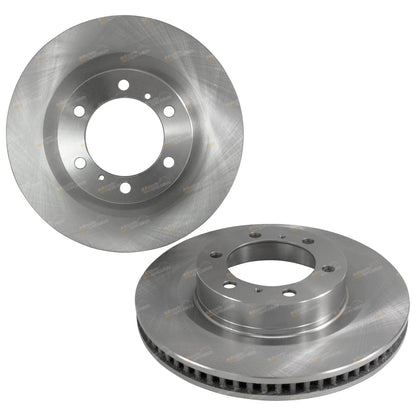 2 x Front Brake Rotors + Pads for Toyota Prado GRJ150R (2009–2018)