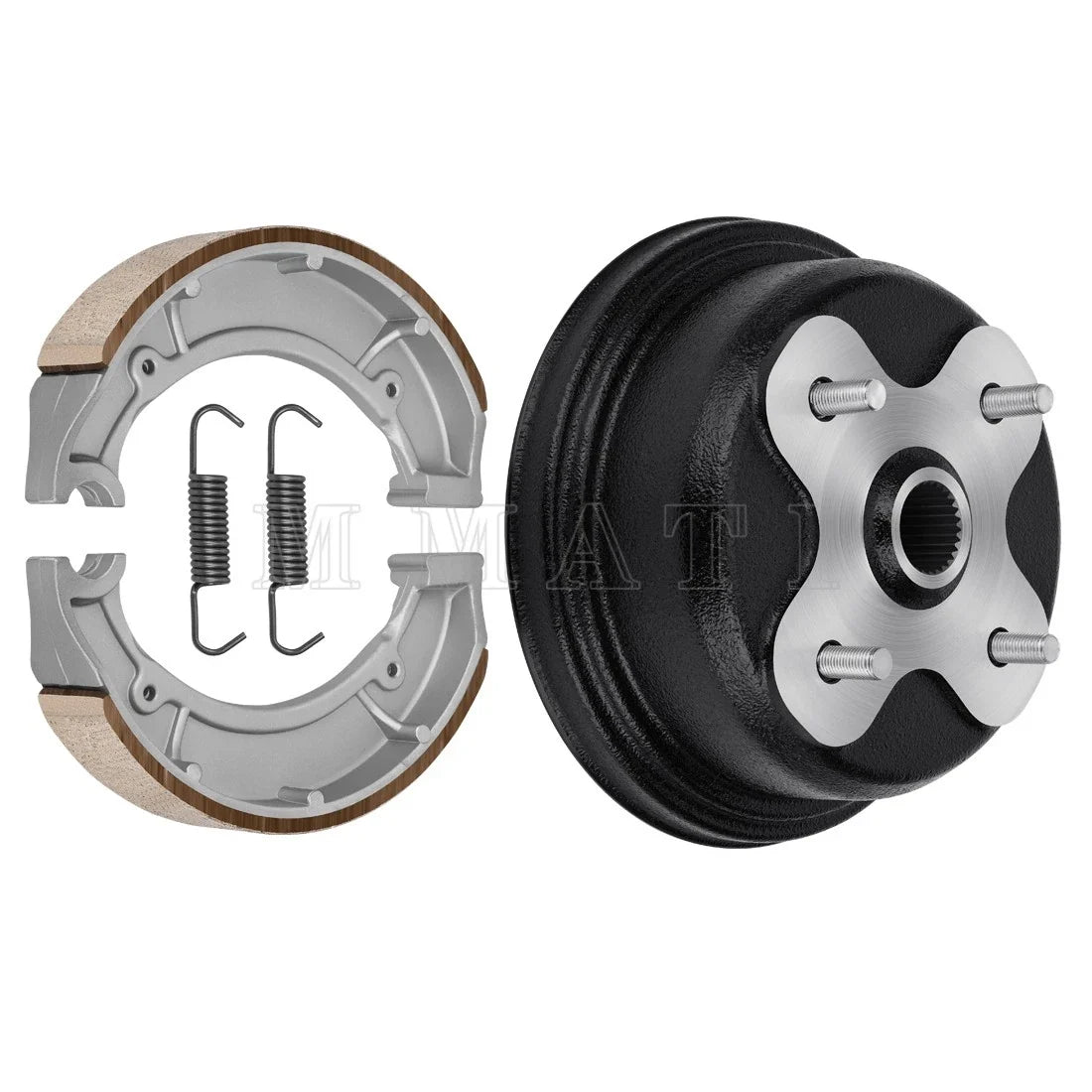 Rear Brake Drum w/Shoes Kit for Yamaha Big Bear 350 Kodiak 400 (1998–2000) 4GB-2531E-00-00