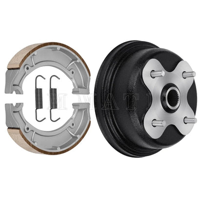 Rear Brake Drum w/Shoes Kit for Yamaha Big Bear 350 Kodiak 400 (1998–2000) 4GB-2531E-00-00