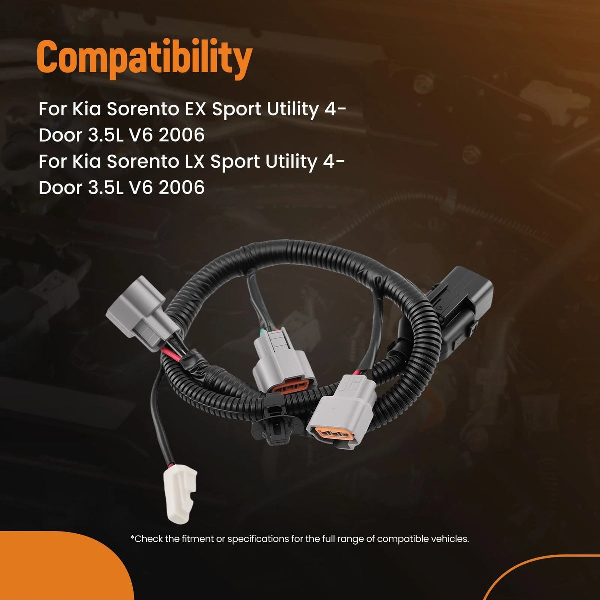 Ignition Coil Wiring Harness for Kia Sorento (2003–2006) OJZPA6, 3961039400