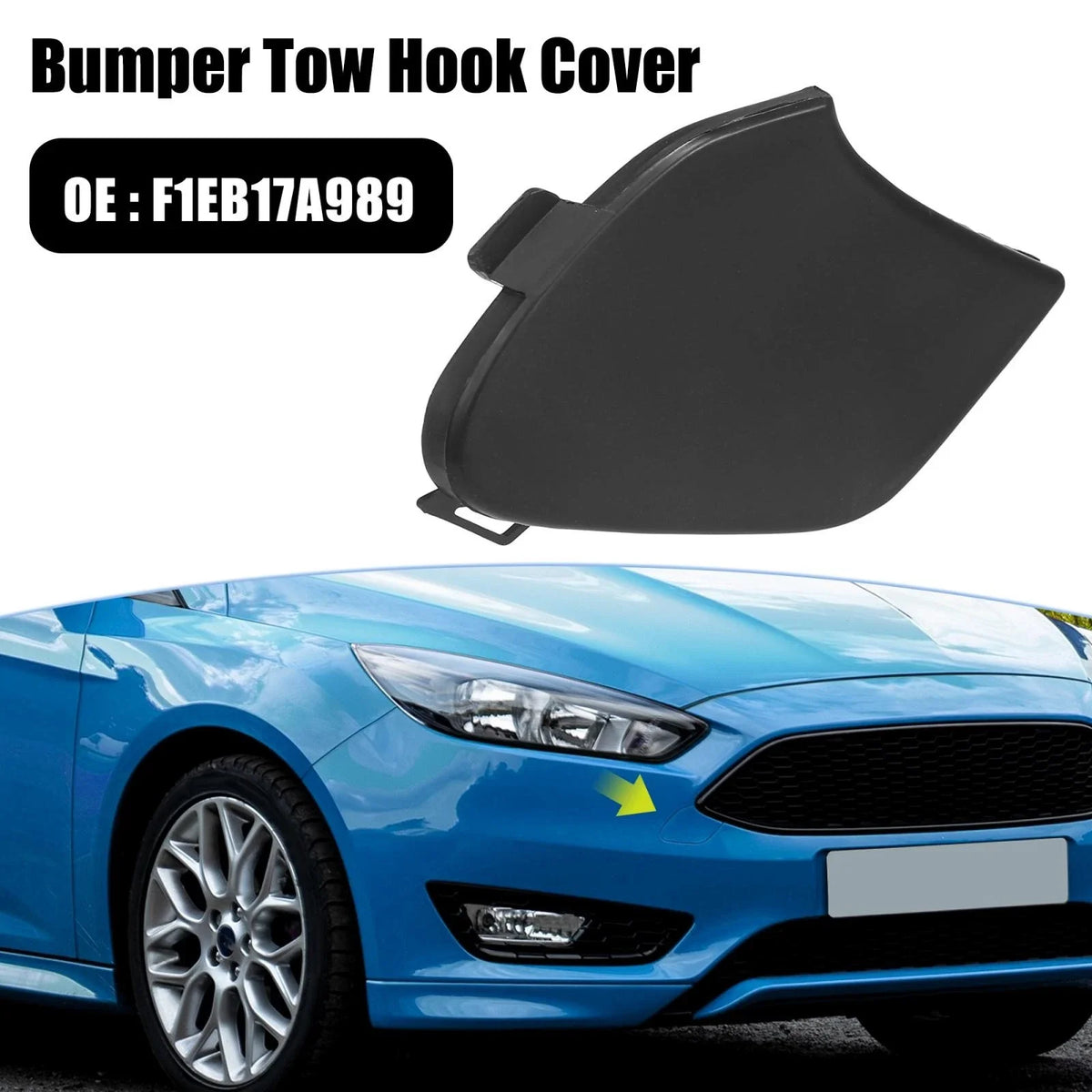 Front Bumper Tow Hook Cover F1EB17A989 for Ford Focus MK3 (2014–2018)