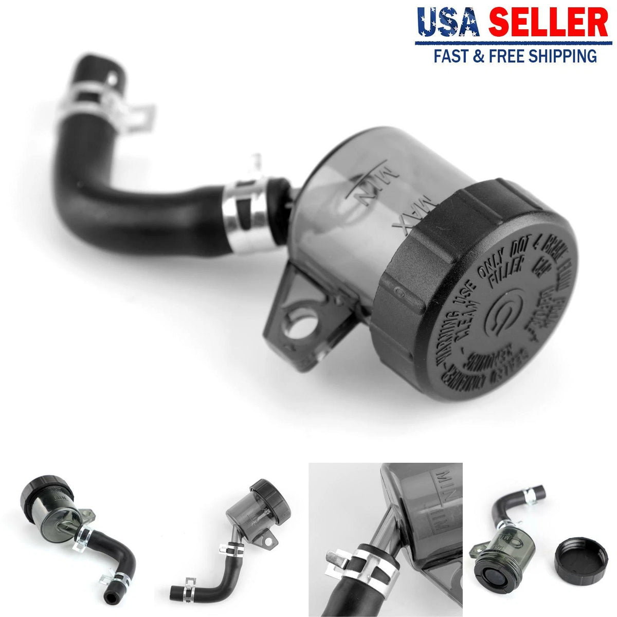 Rear Brake Master Cylinder Oil Cup for Universal Motorcycle (M527-A033-Gray)