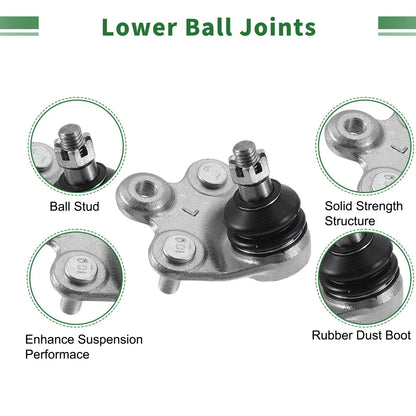 4pcs Front Suspension Kit for Honda Civic (2006–2011) - Sway Bar Link, Lower Ball Joint