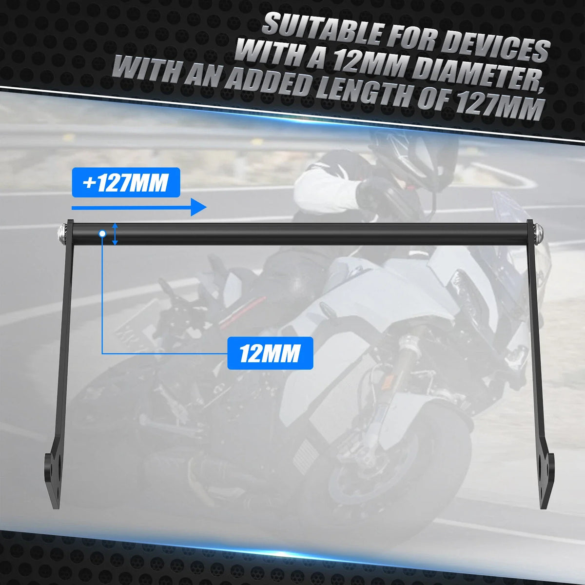 Navigation Bracket GPS Mount Kit for BMW R1200GS (2013–2018) R1250GS (2018–2023)