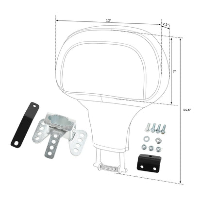 Rider Driver Backrest Pad for Harley Touring Road Electra Street Glide (2009-2023)