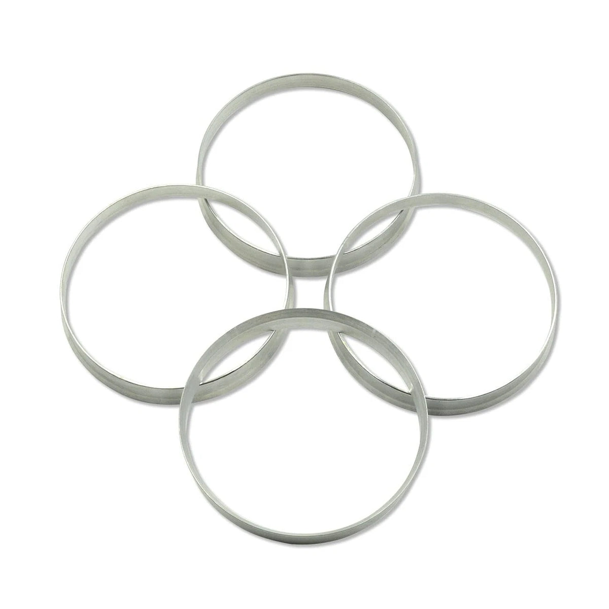 Hub Centric Rings for Universal Fit (72.6mm OD 70.5mm ID) - Silver