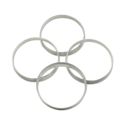 Hub Centric Rings for Universal Fit (72.6mm OD 70.5mm ID) - Silver