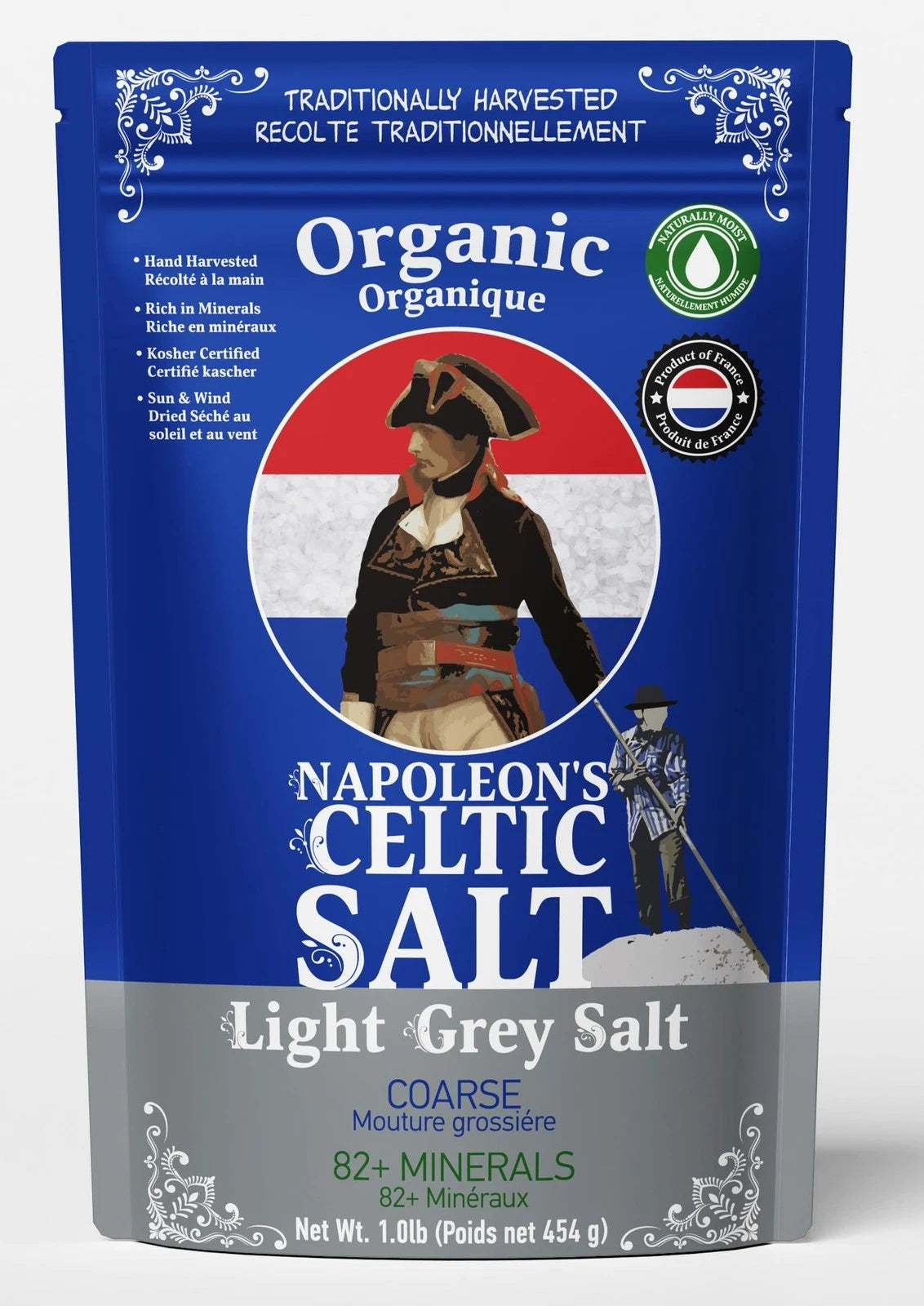 Coarse Sea Salt 1lb Hand Harvested Organic 82 Minerals