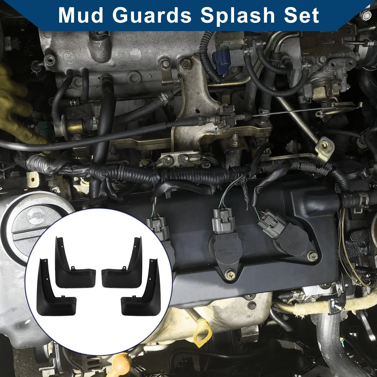 Set of 4 Mud Flaps Splash Guards for BMW X5 M (Sport) (2014–2018)