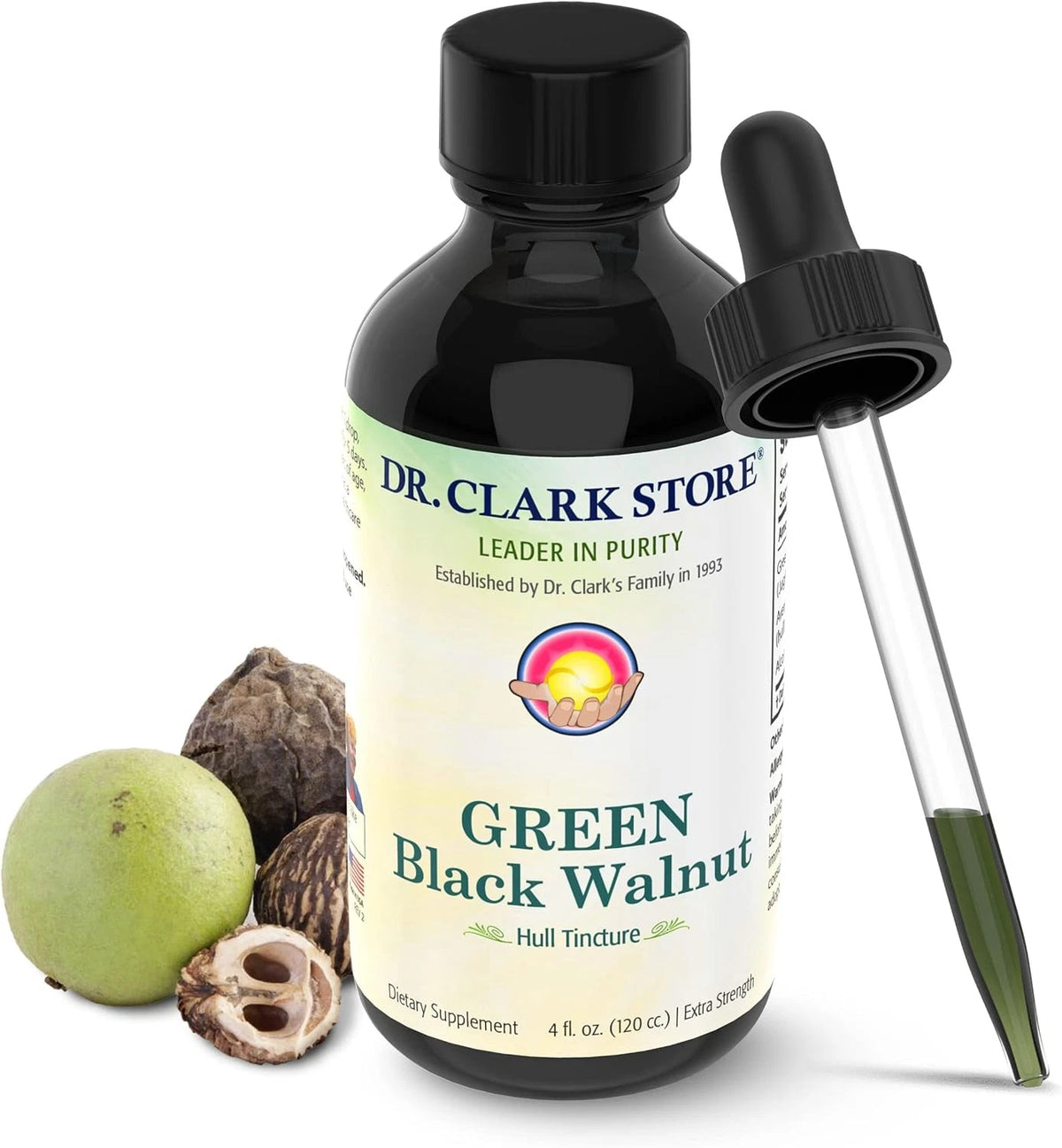 Green Black Walnut Hull Tincture Extra Strength 4oz