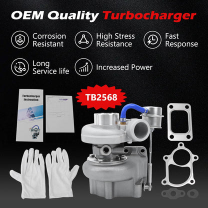 Turbo Charger TB2568 for Isuzu NPR (1995–1998) 3.9L 4BD2 94052836 94052838