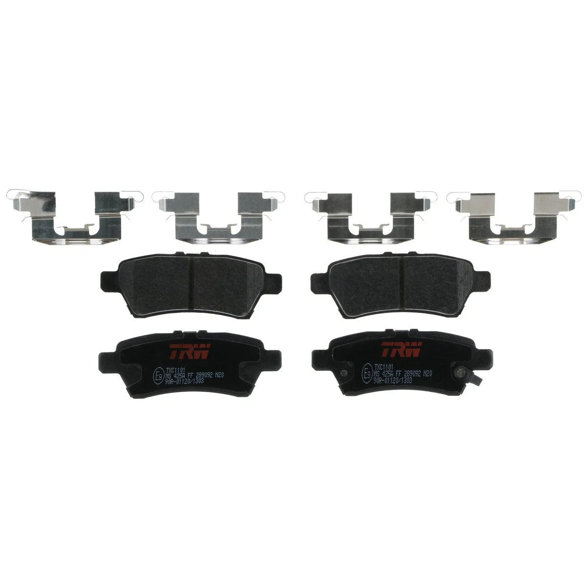 Set of 4 Disc Brake Pads for Nissan Pathfinder (2005–2012)