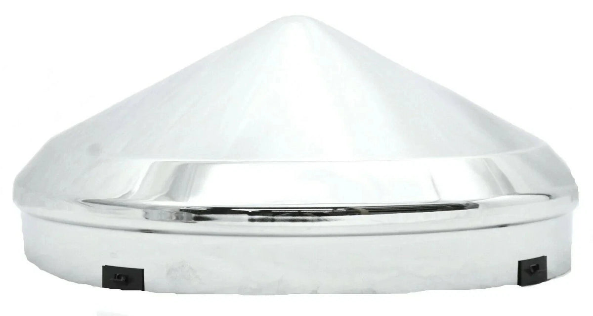 Pair of Chrome Front Hub Caps for No Notched Hubs GG#10740