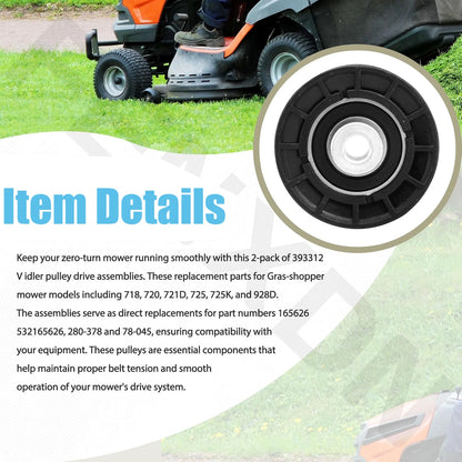 2X Idler Pulley for Grasshopper