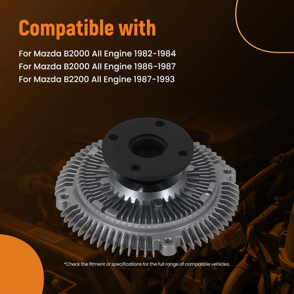 Cooling Fan Clutch Aluminum for Mazda B2000 B2200 (1982–1993) 2562