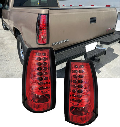 2X LED Tail Lights for Chevy GMC C/K 1500 2500 Suburban (1988–1998) NTR773R
