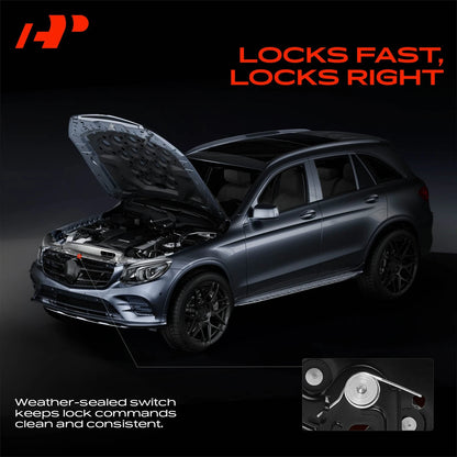 Hood Latch Lock Assembly for Ford Fiesta (D2BZ16700A, D2BZ-16700-A, D2BZ16700B, D2BZ-16700-B)