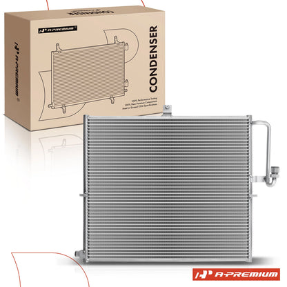 A/C Condenser w/ Bracket for Mercedes-Benz G500 W463 (2002–2008) 4635000454, 3394