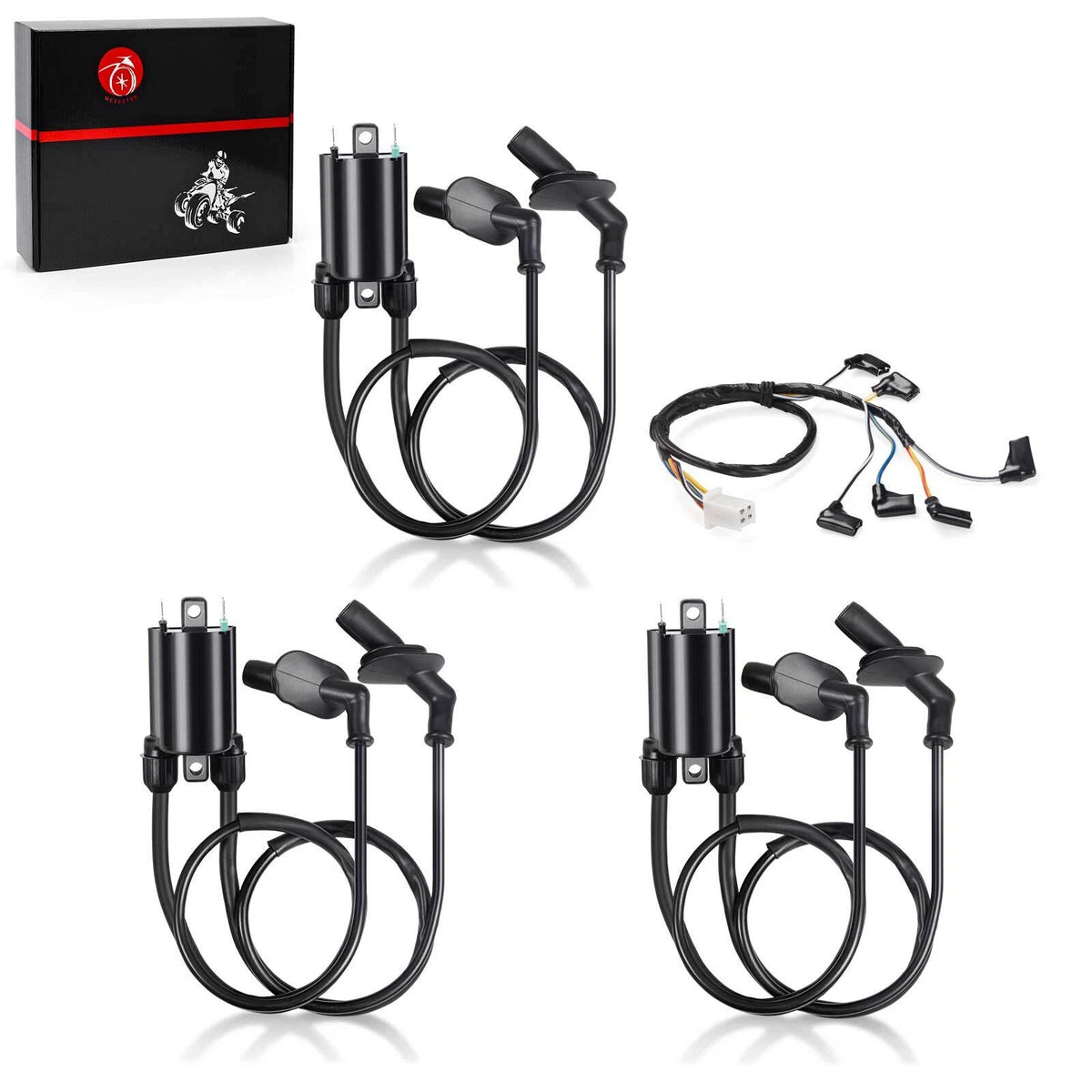 3 Ignition Coils for Honda Goldwing 1500 GL1500 (1989–2000) 32050-MT2-000, 30510-KT7-023, 30510-KT7-013