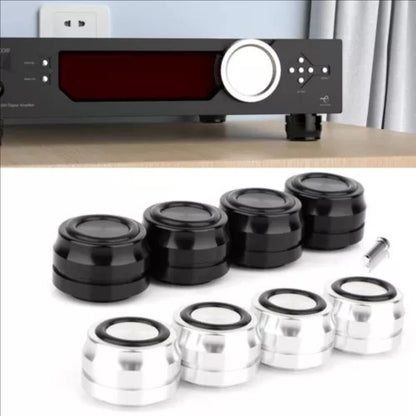 Set of 4 Aluminum Alloy Speaker Isolation Feet for Turntables