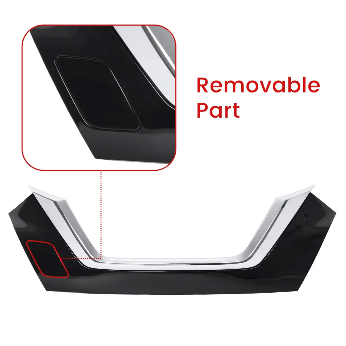 Front Bumper Grille Molding Trim Chrome for Nissan Versa (2020–2022)