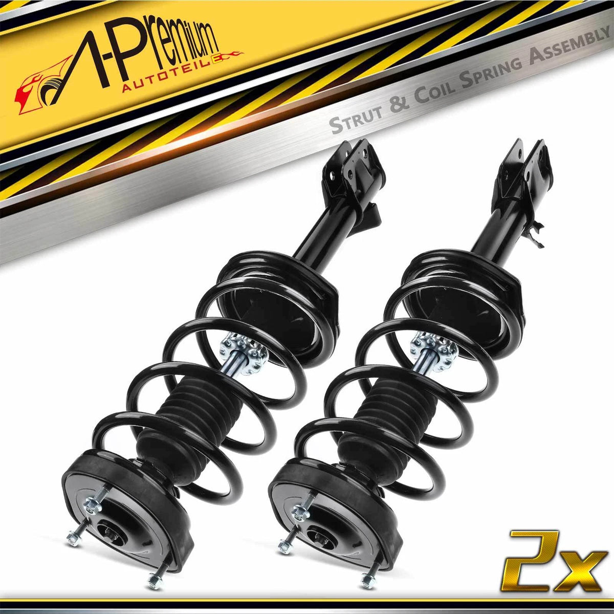Set of 2 Rear Struts w/ Coil Springs for Subaru Forester (2003–2004) 172383, 172382