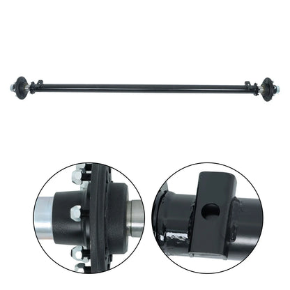 7000lbs Trailer Axle for 8 Lug Trucks (89" Hub Face, 74" Spring Center)