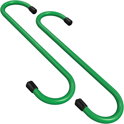 Set of 2 Brake Caliper Hangers for Automotive Applications - Green Rubber Tips