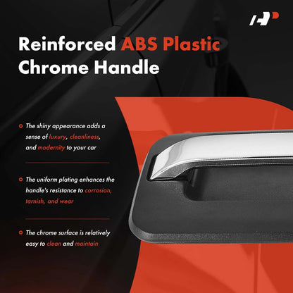 Front Left Exterior Door Handle w/ Key Hole for Ford F-150 (2004–2014) 9L3Z1522405BB, 83318