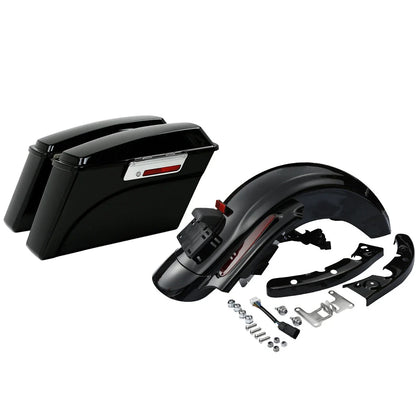 Hard Saddlebags & Rear Fender System for Harley Touring Road King (2009–2013)