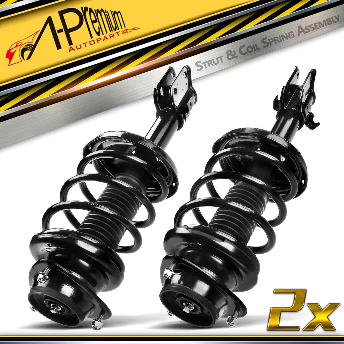 Set of 2 Front Struts w/ Coil Springs for Subaru Forester (2004–2005) 172346, 172345, 272346, 272345