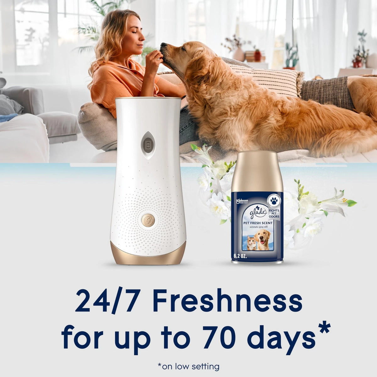 2X Glade Automatic Spray Refill for Pet Fresh Scent (6.2 Ounce)