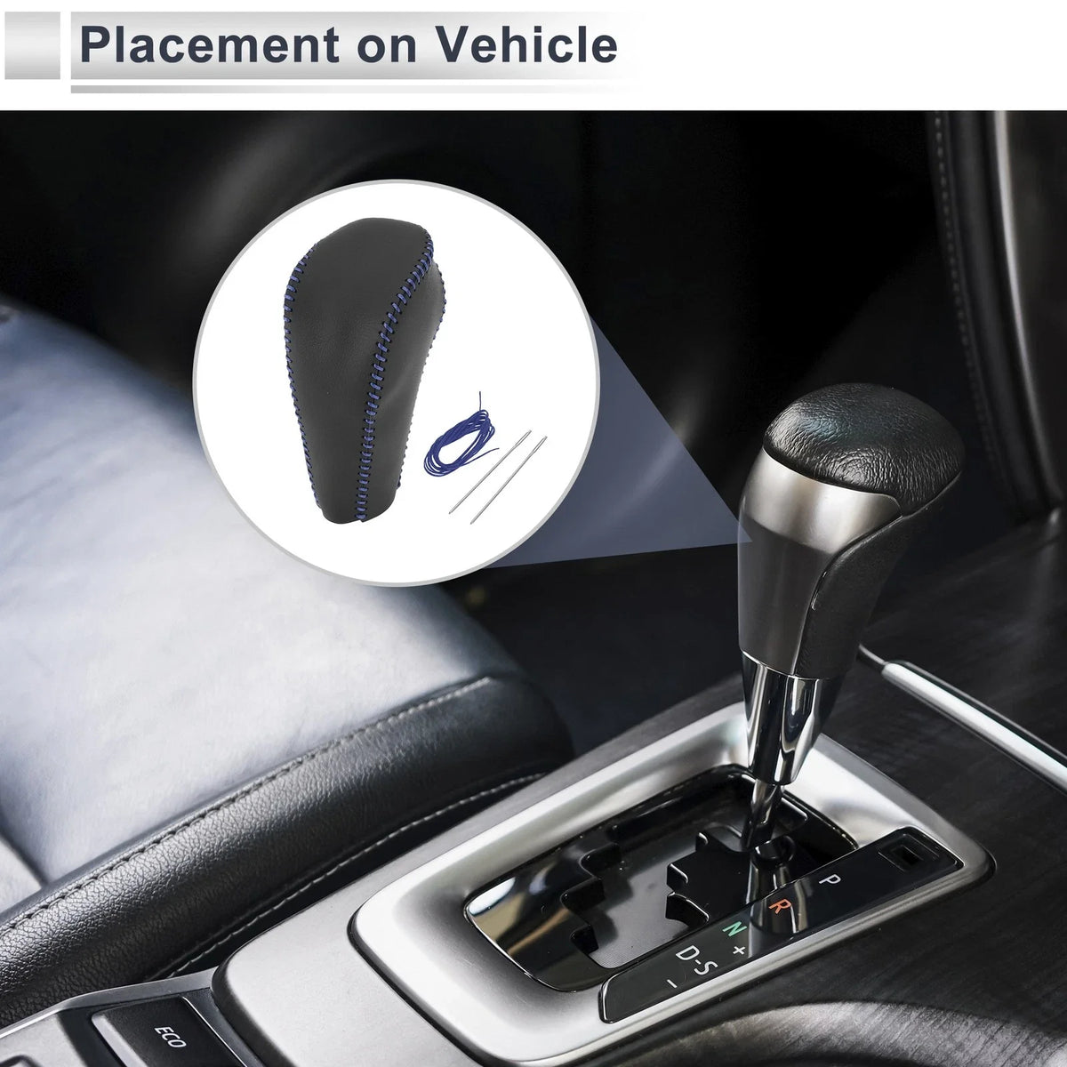 1 Pc Gear Shift Knob Cover for Chevrolet Cruze (2011–2015) Black Blue