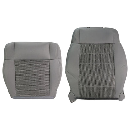 Set of 2 Seat Covers for Jeep Wrangler (2007–2012) BCK101112K Gray Cloth