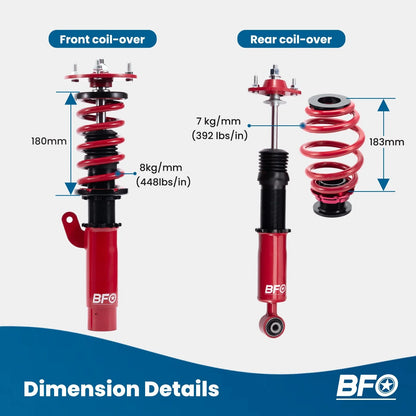 Coilovers Lowering Kit for BMW E46 316i 320i 325i 328i 330i (1998–2005)